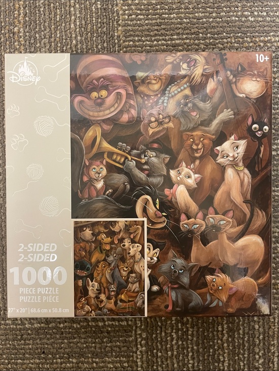 Disney Other - Disney Double-Sided 1000-Piece Cat & Dog Puzzle 🧩